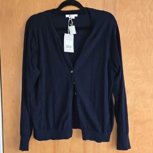 Boden Navy Button-Front Women's Sweater